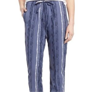 𝅺CASLON Casual Blue and White Striped Drawstring Waist Pants Size XS